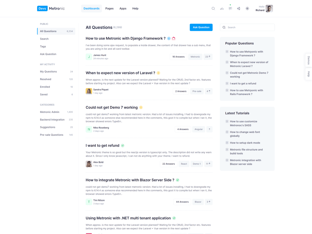 Support Forum