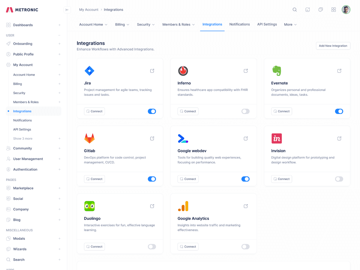 Account Integrations