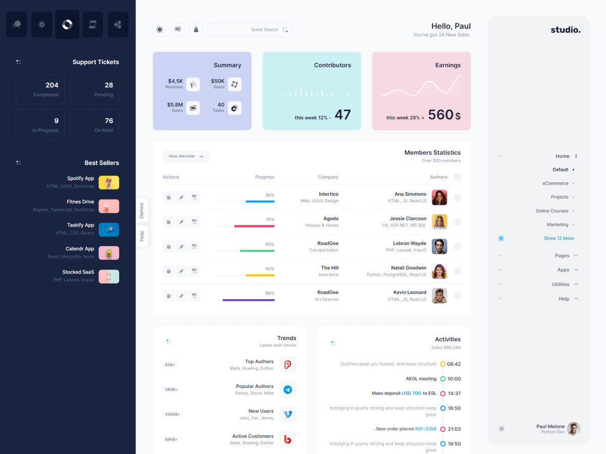 Metronic - The World's #1 Selling Bootstrap Admin Template - Metronic ...