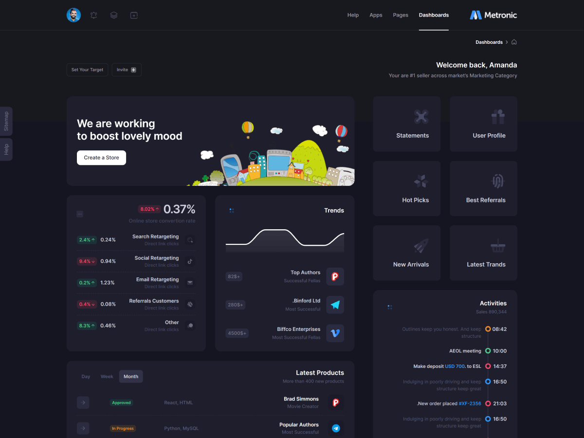 Metronic - The World's #1 Selling Bootstrap Admin Template - Metronic ...