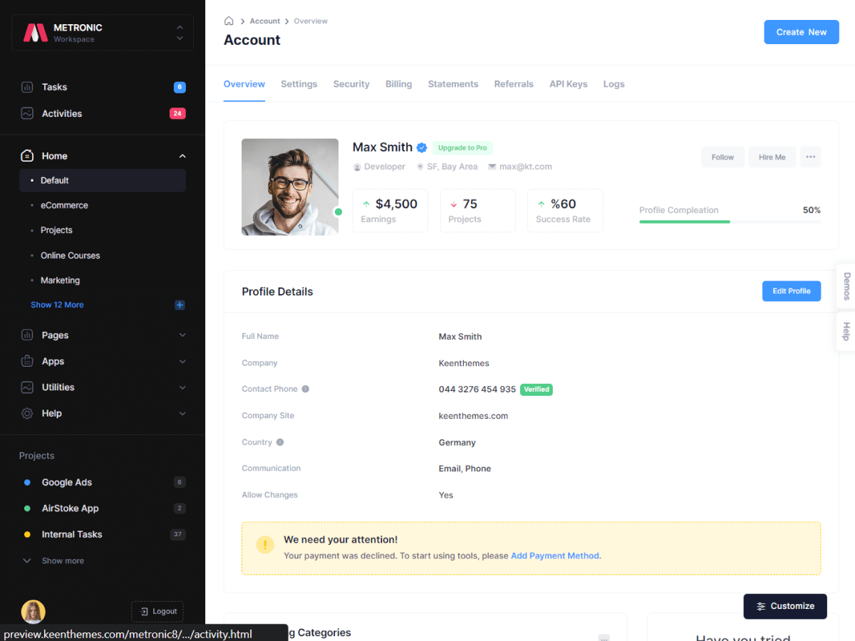 Databox Dashboard