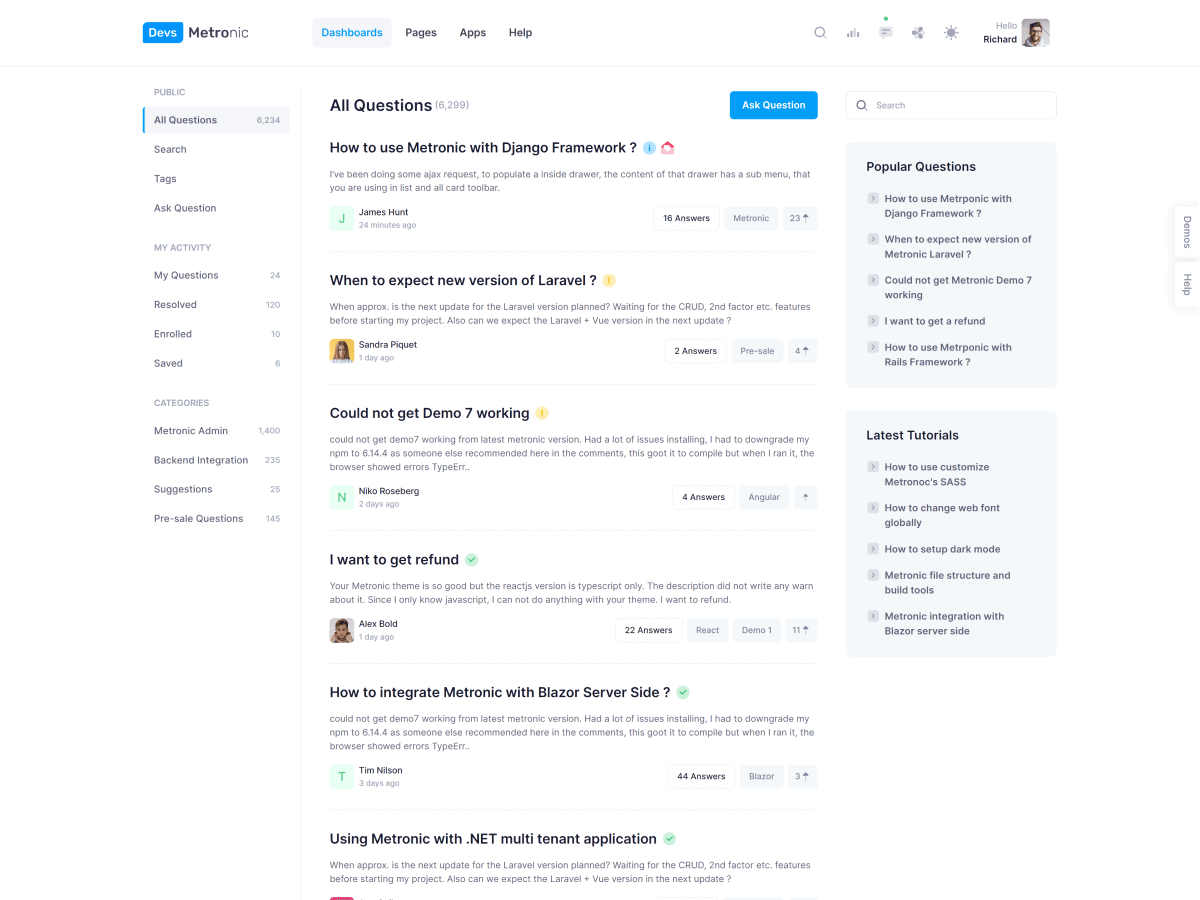 Support Forum