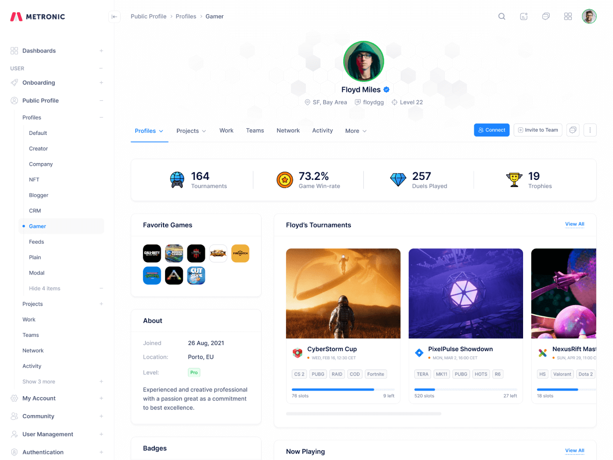 Gamer Profile