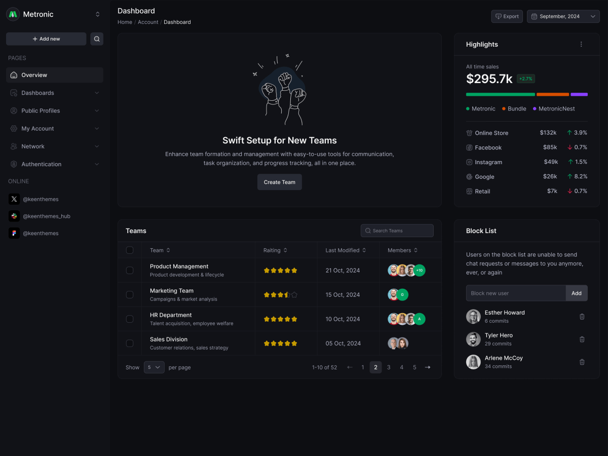 Demo 10 dark preview